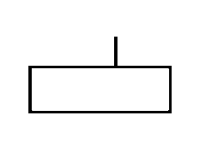Tubo c/ 1 aleta 25 mm x 75 mm
